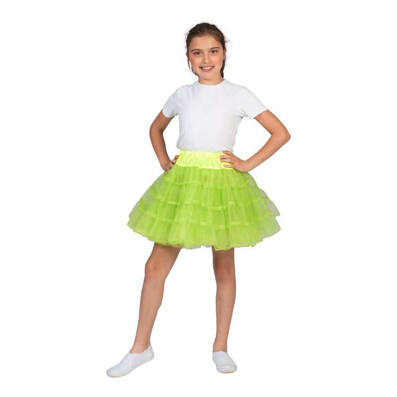 Petticoat Glitzer Grün Kinder
