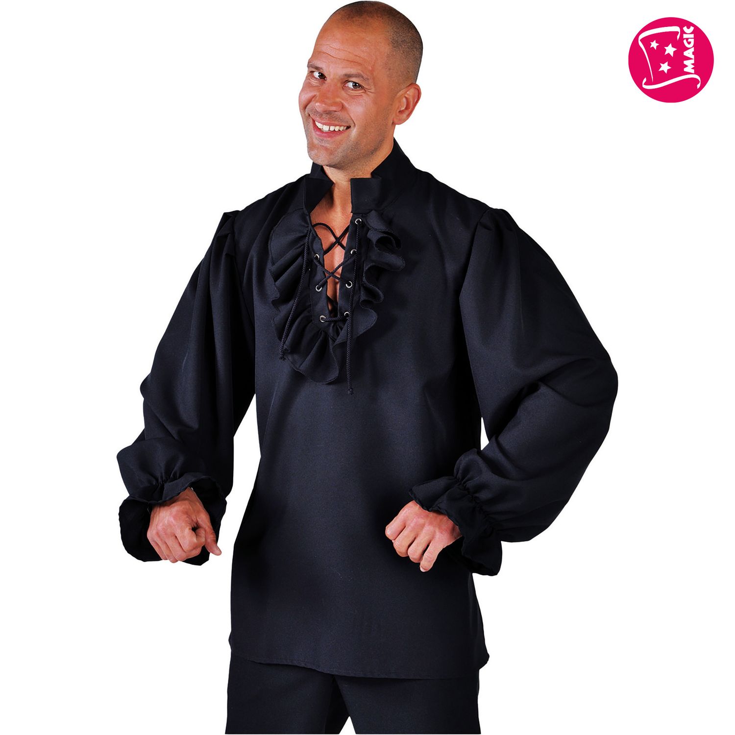 Hemd Piraten Schwarz
