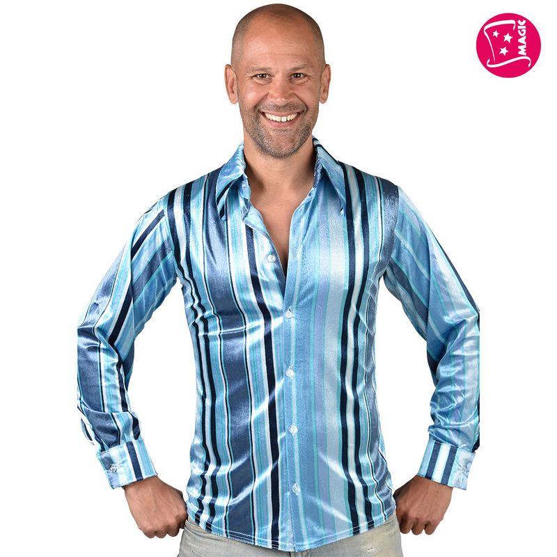 70's Hemd streifen blau 70's Hemd streifen blau