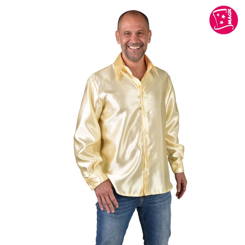 Hemd Satin Uni Champagner Hemd Satin Uni Champagner