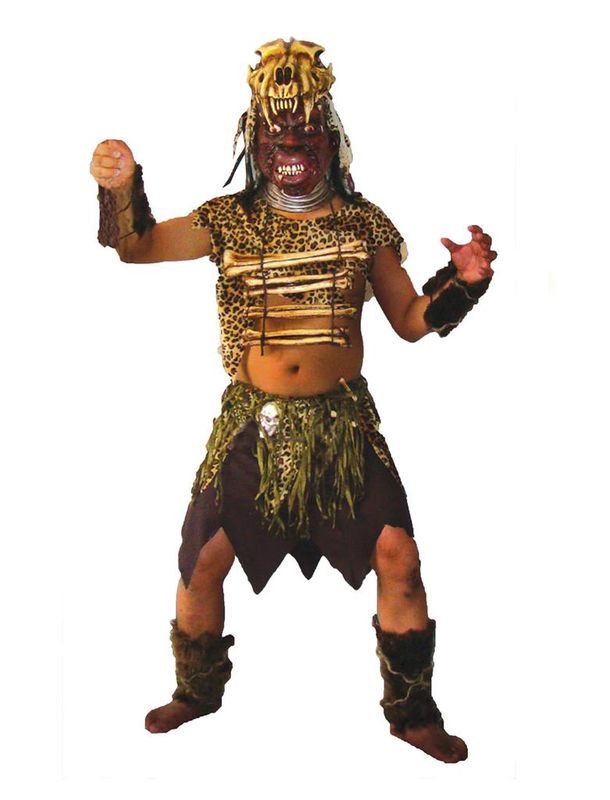 Kostüm Dchungel Kannibale 5-tlg.
