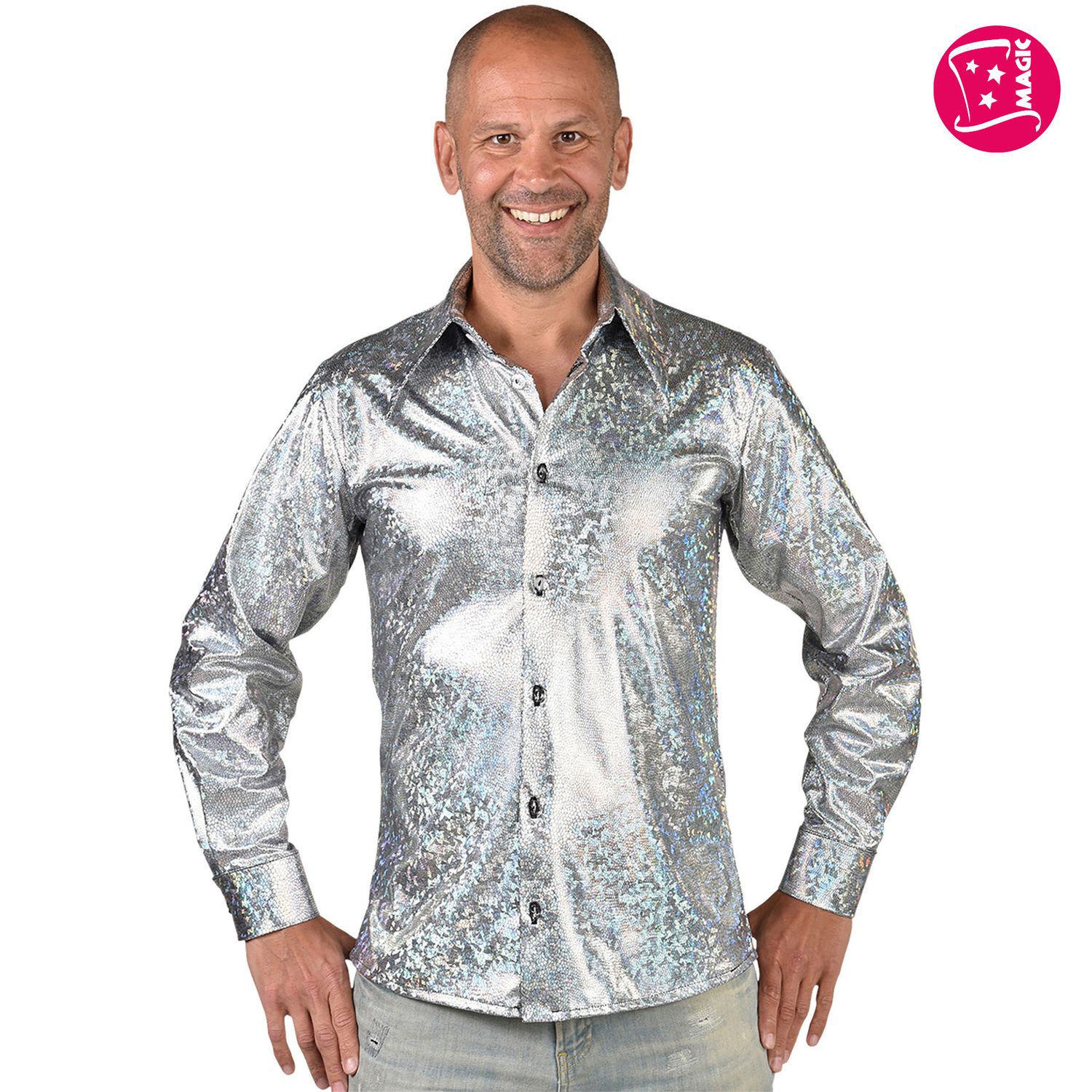 Hemd Hologram Zilver Hemd Hologram Zilver
