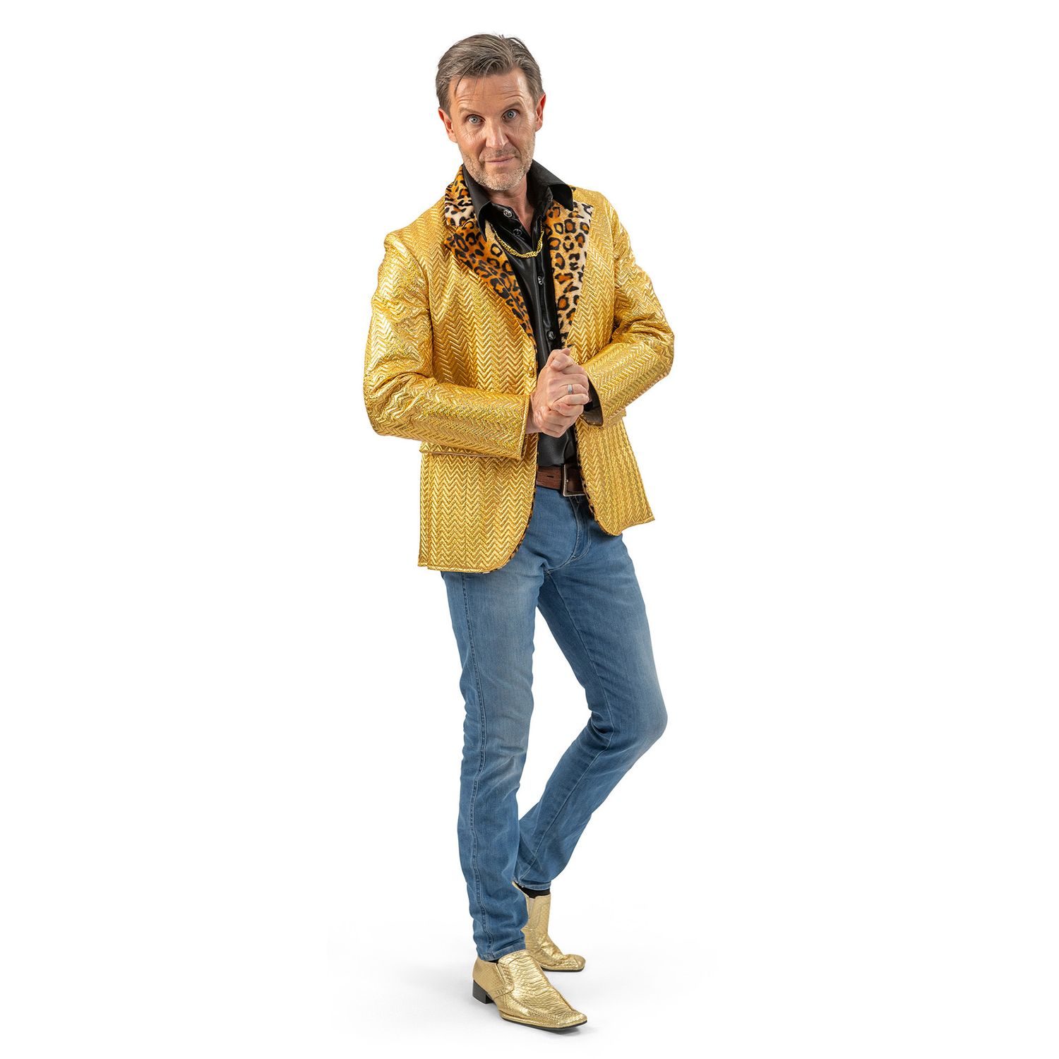 Goldene Sakko Tigerprint Grant Herren Goldene Sakko Tigerprint Grant Herren