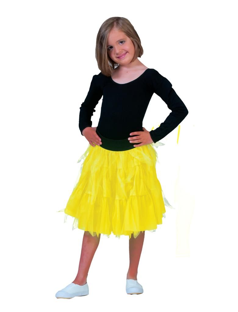 Petticoat Fluo Geel Kinderen