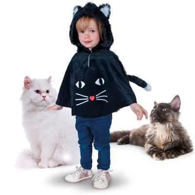 Schwarzes Katzenumhang