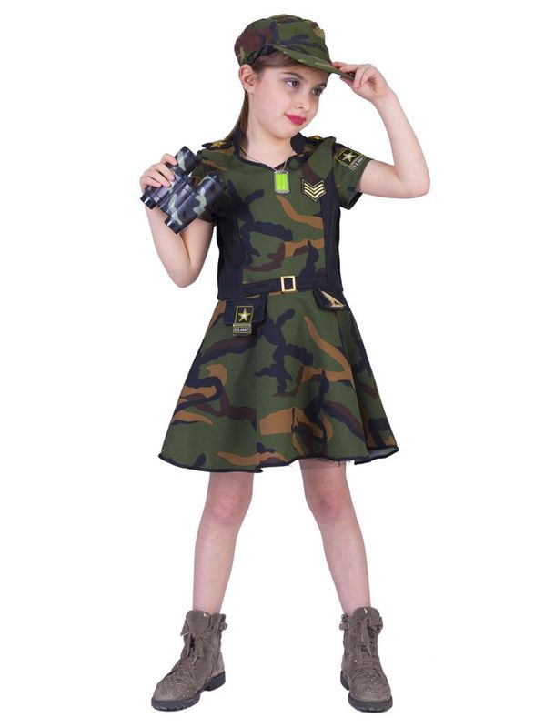 Armeekleid Mädchen Camouflage Anna Armeekleid Mädchen Camouflage Anna
