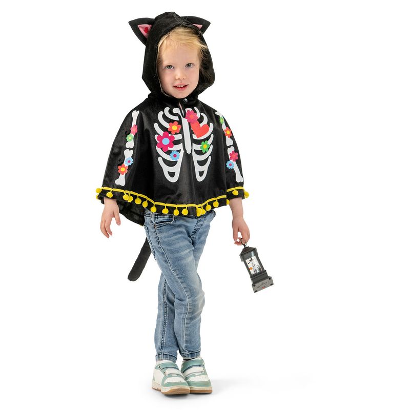 Umhang Tag der Toten Kätzchen Kinder