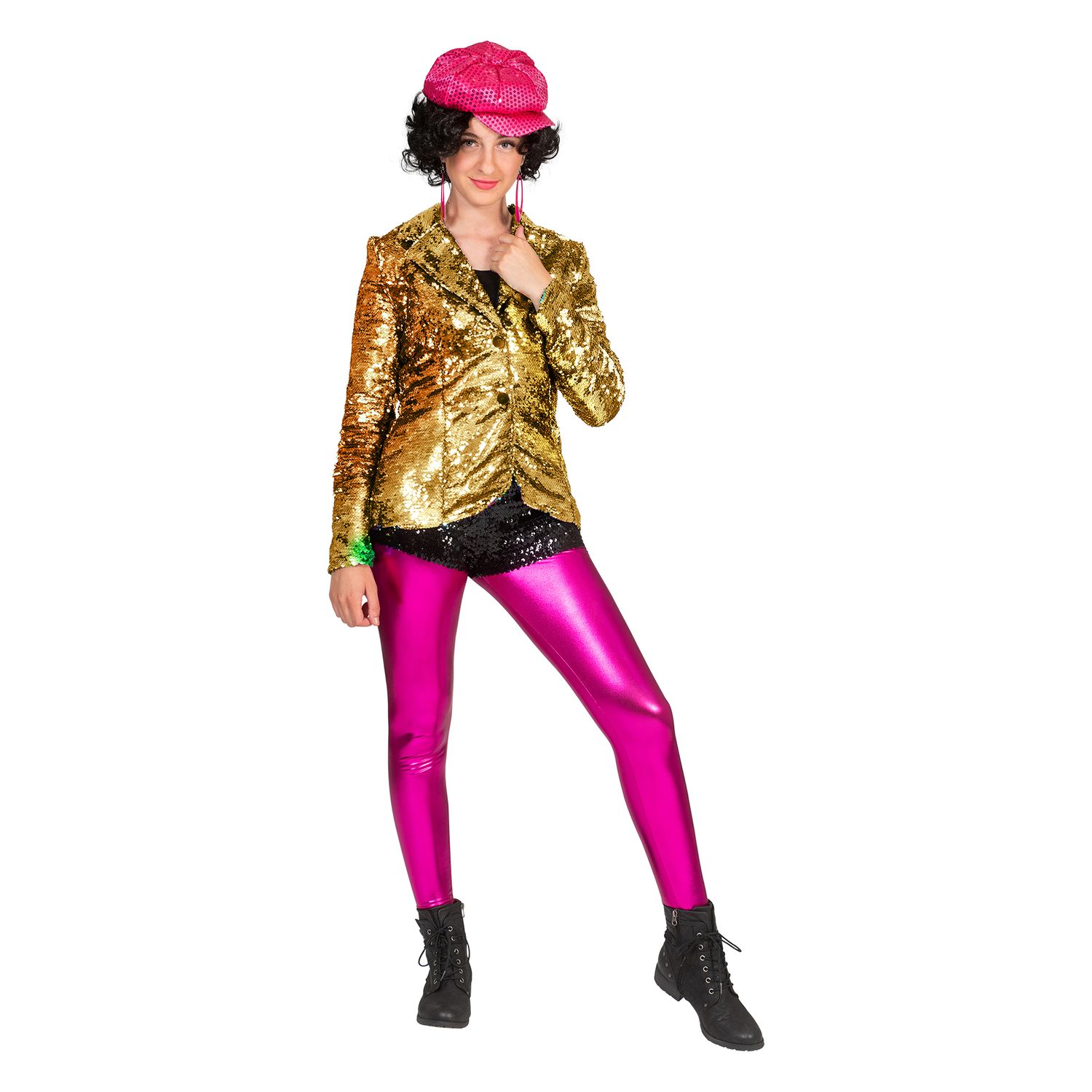 Goldglitzernde Jacke Damen