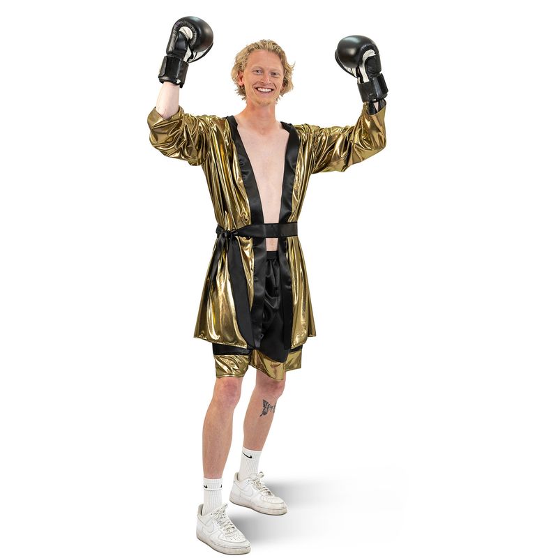 Cooles goldenes Boxer-Outfit Ben 3-tlg.