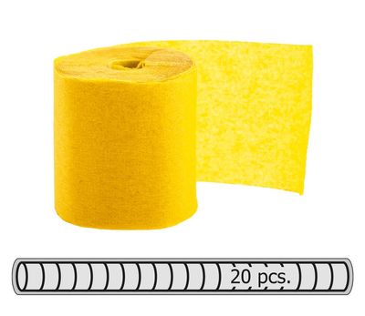 Streamer 20 Rollen 500 x 2 cm Gelb