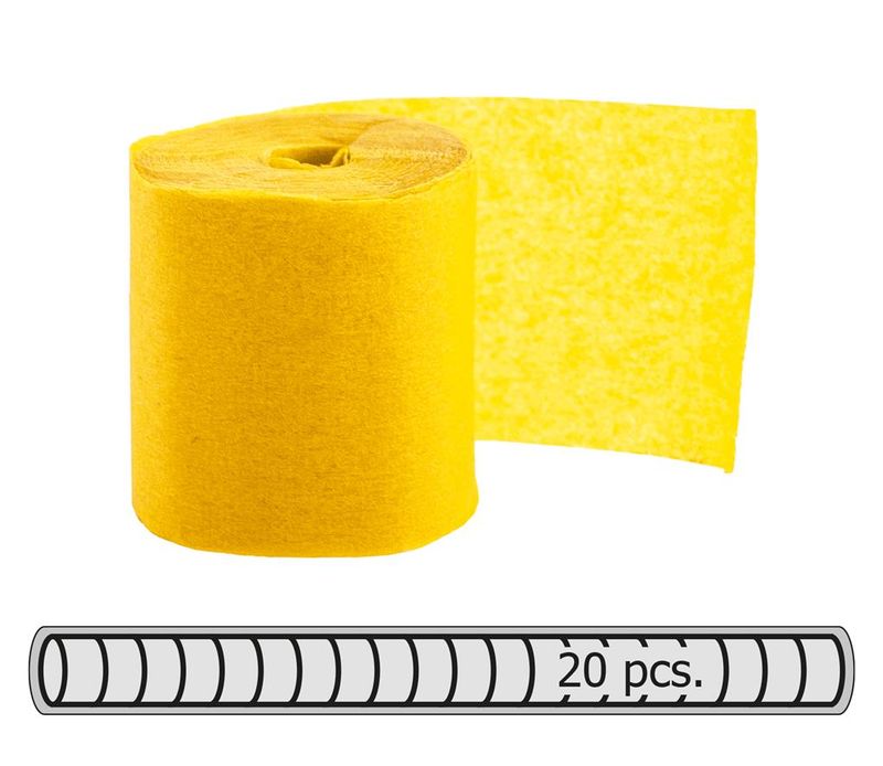 Streamer 20 Rollen 500 x 2 cm Gelb