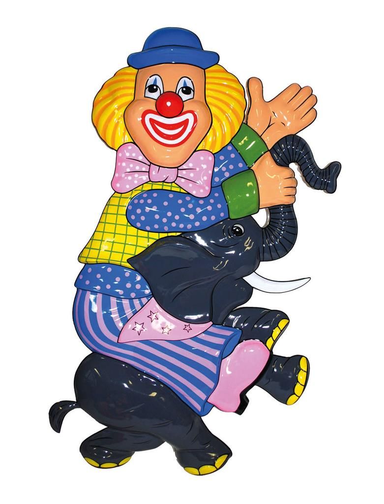 Wanddeko Clown