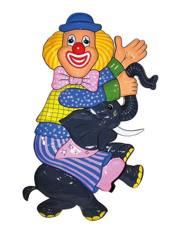 Wanddeko Clown