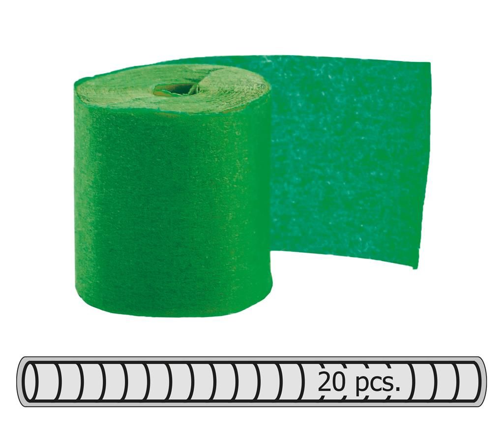 Streamer 20 Rollen 500 x 2 cm Grün