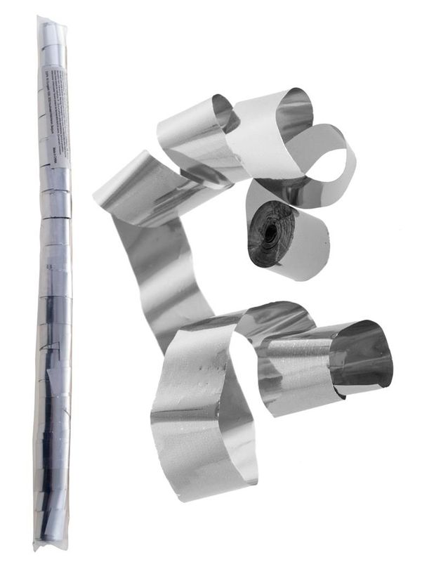 Streamer 20 Rollen 500 x 2 cm Silber