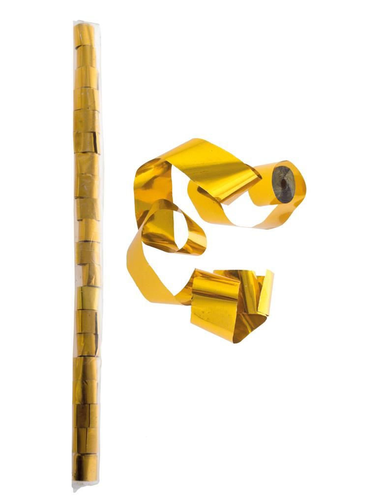 Streamer 20 Rollen 500 x 2 cm Gold