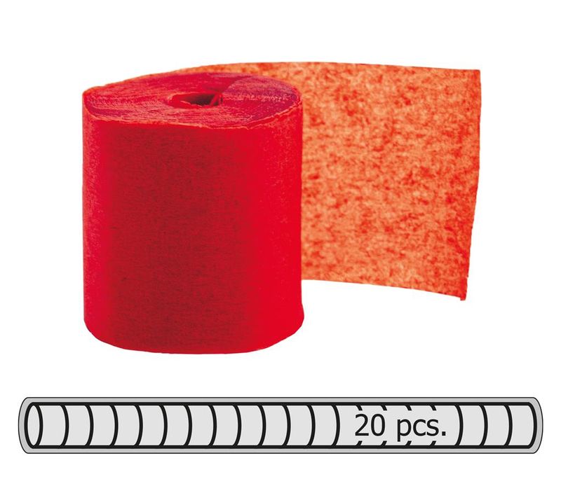 Streamer 20 Rollen 500 x 2 cm Rot