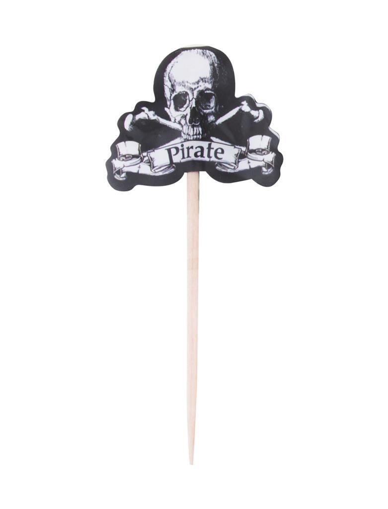 Cocktailspieße Piraten 24er-Pack
