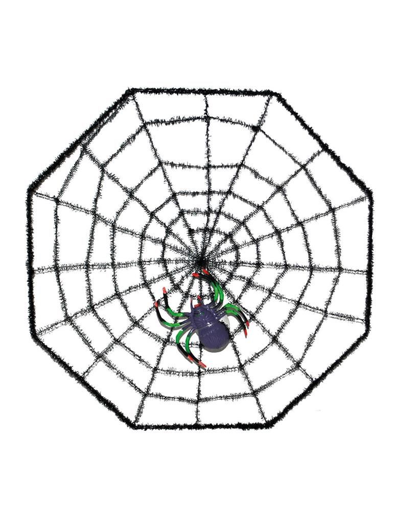 Spinnenweb met spin 38cm