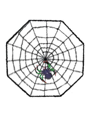 Spinnenweb met spin 38cm Spinnenweb met spin 38cm