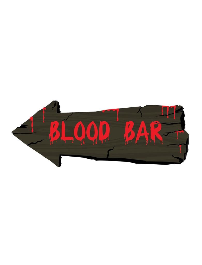 Wanddeko Blood Bar 50cm Wanddeko Blood Bar 50cm