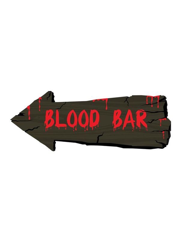 Wanddeko Blood Bar 50cm