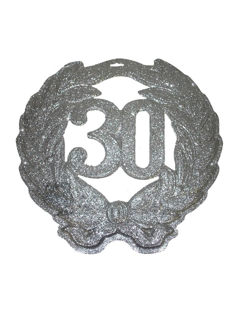 Wanddecoratie glitter 30 jaar Wanddecoratie glitter 30 jaar