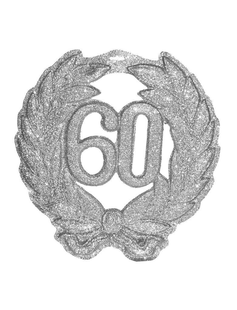 Wanddecoratie glitter 60 jaar Wanddecoratie glitter 60 jaar