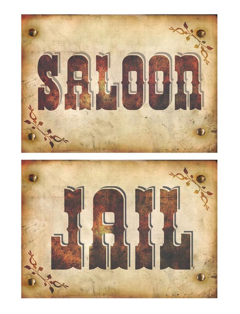Wanddecoraties western