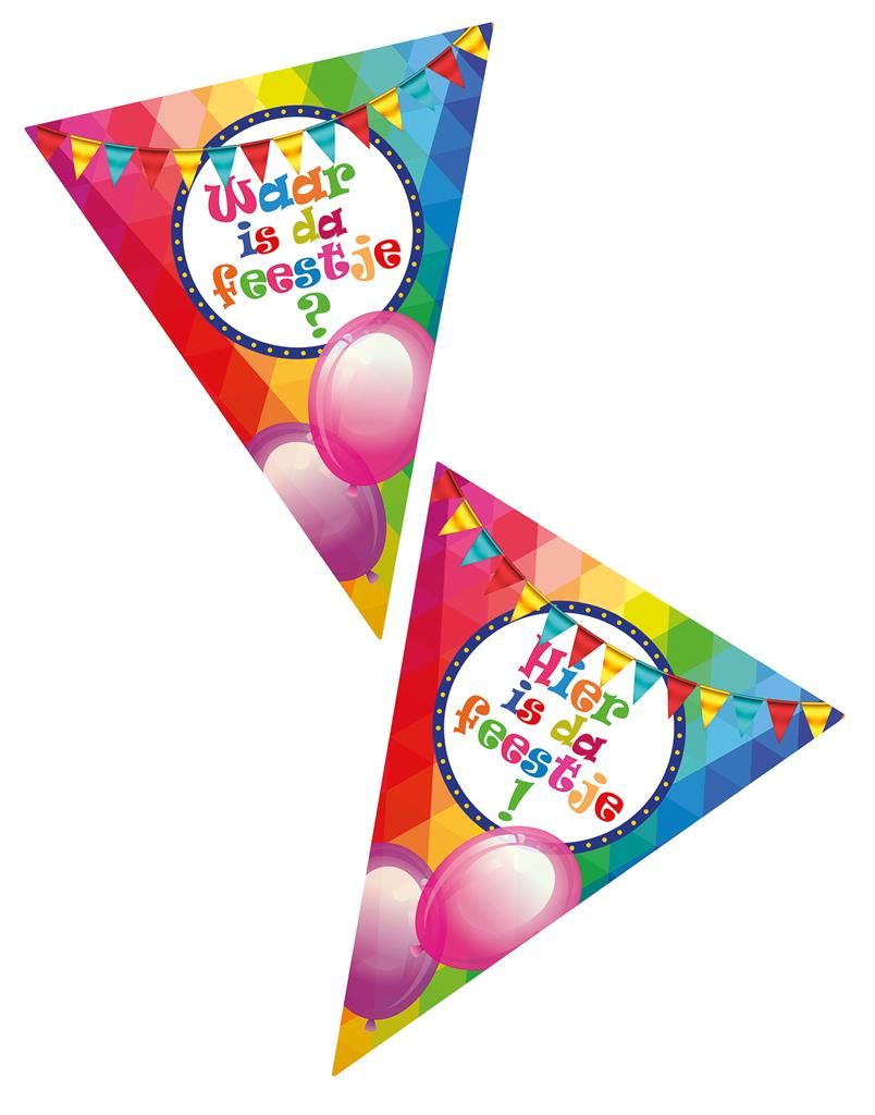 Wimpelkette 10 Fahnen 5m Waar is dat feestje Wimpelkette 10 Fahnen 5m Waar is dat feestje