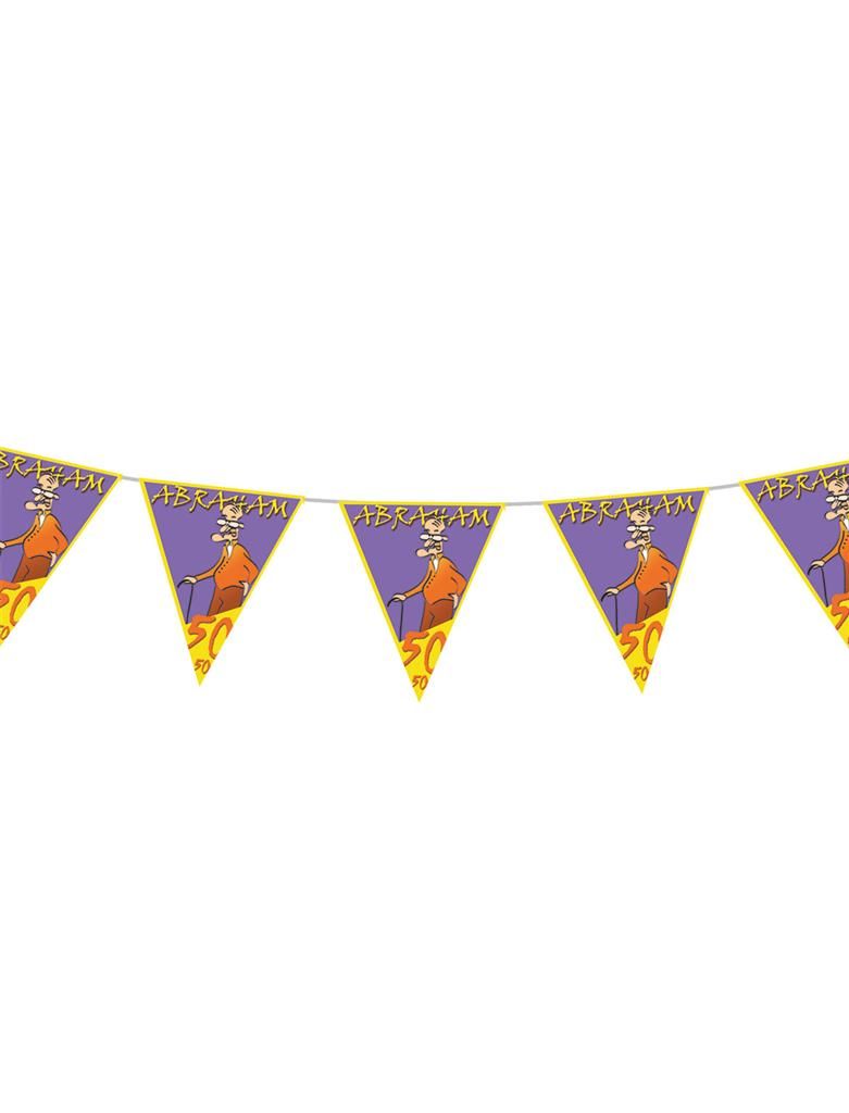 Wimpelkette mit 10 Abraham-Fahnen 5 m Wimpelkette mit 10 Abraham-Fahnen 5 m