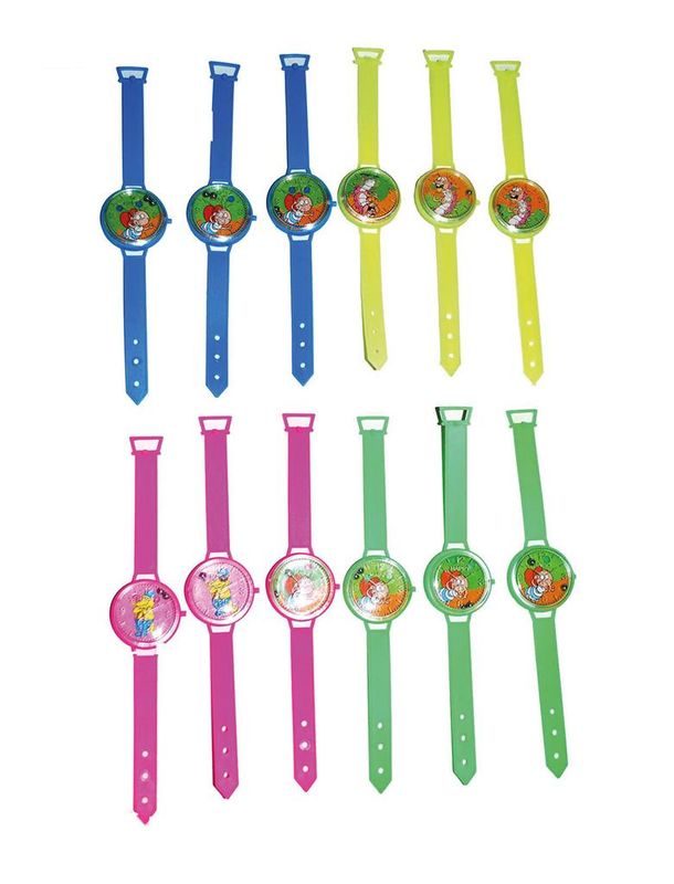 12 Armbanduhren mit Geduldspiele 17cm