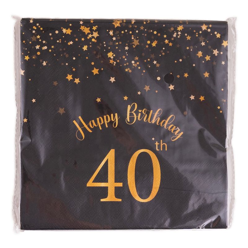 Servietten Happy Birthday 40 Jahre 20er-Pack Servietten Happy Birthday 40 Jahre 20er-Pack