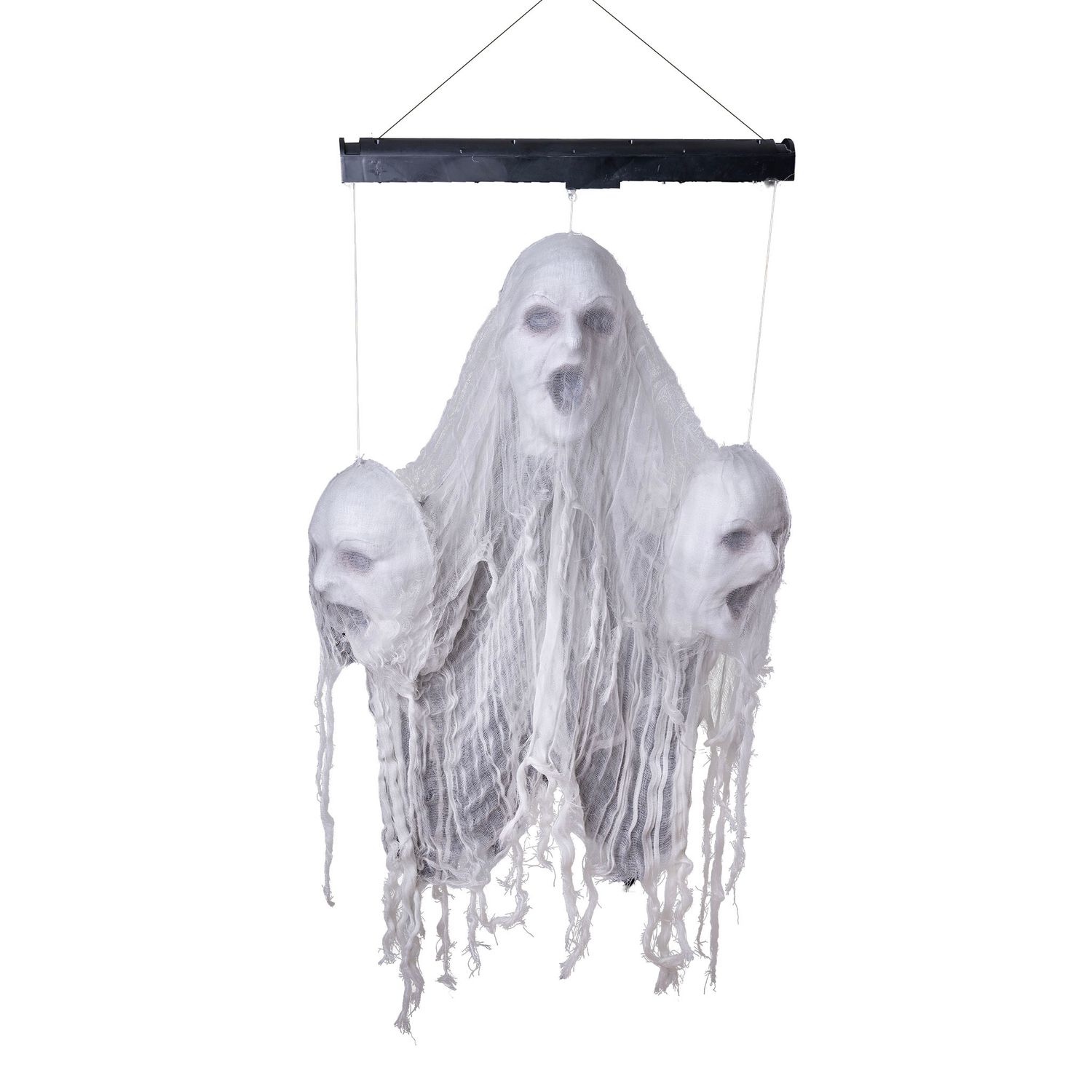 3 Schwebende Köpfe mit Licht, Ton und Bewegung