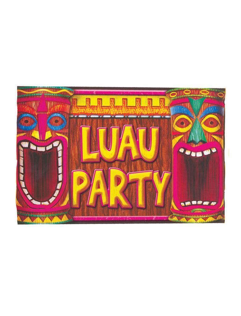 Wanddecoratie luau party 48 x 122cm