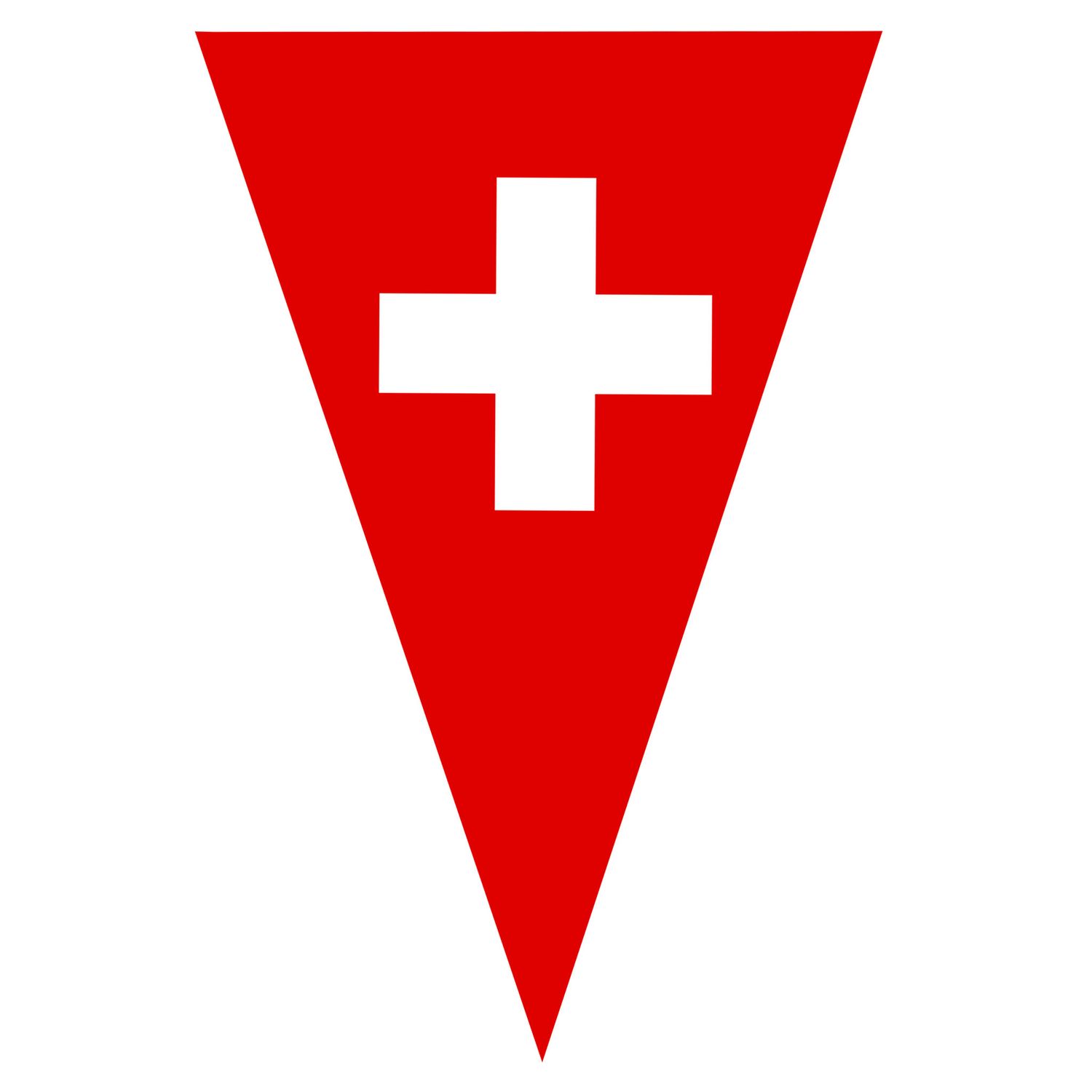 Wimpelkette 5m 10 Fahne Schweiz