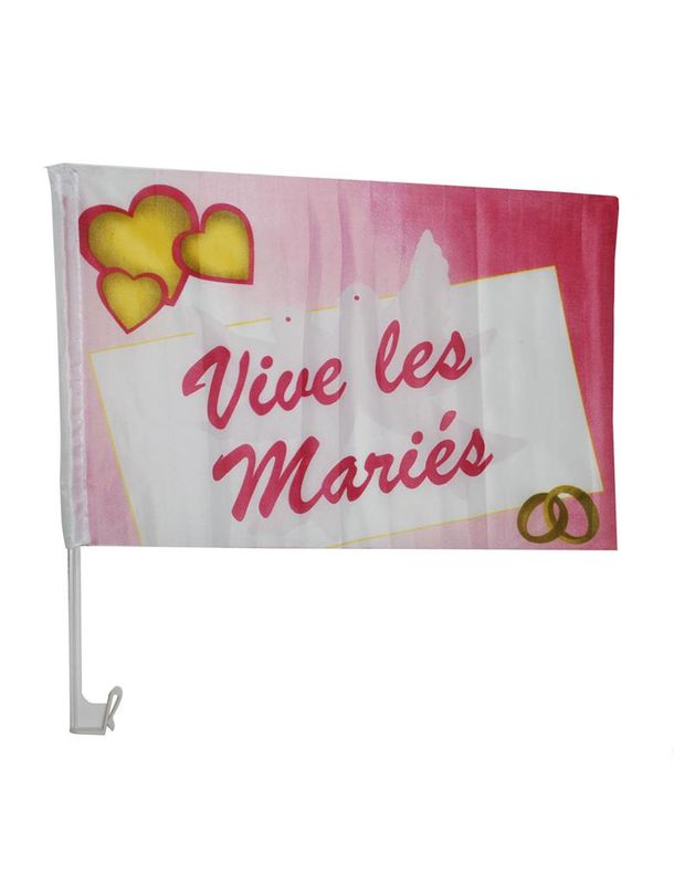 Autofahne vive les mariés