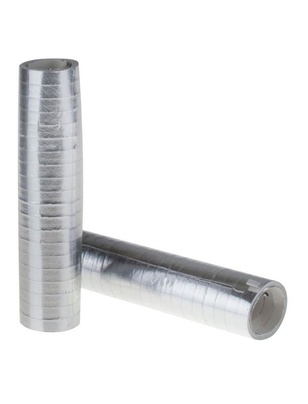 2 Luftschlangen silber