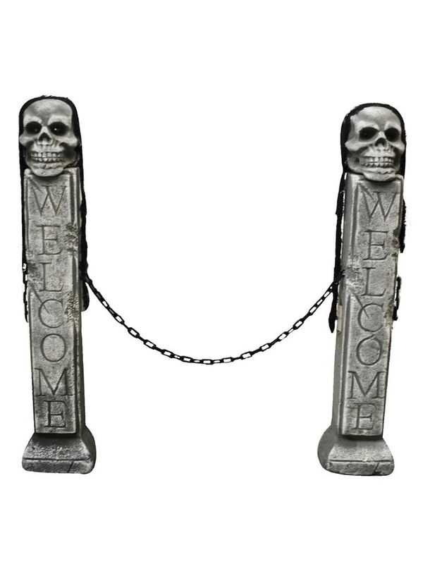 2 Grabsteinsäule mit Kette 72cm 2 Grabsteinsäule mit Kette 72cm