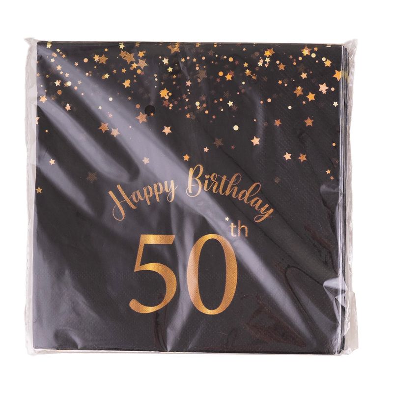 Servietten Happy Birthday 50 Jahre 20er-Pack Servietten Happy Birthday 50 Jahre 20er-Pack