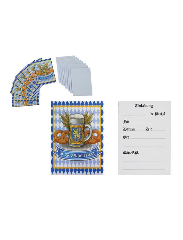 8 Einladungskarten BeerFest