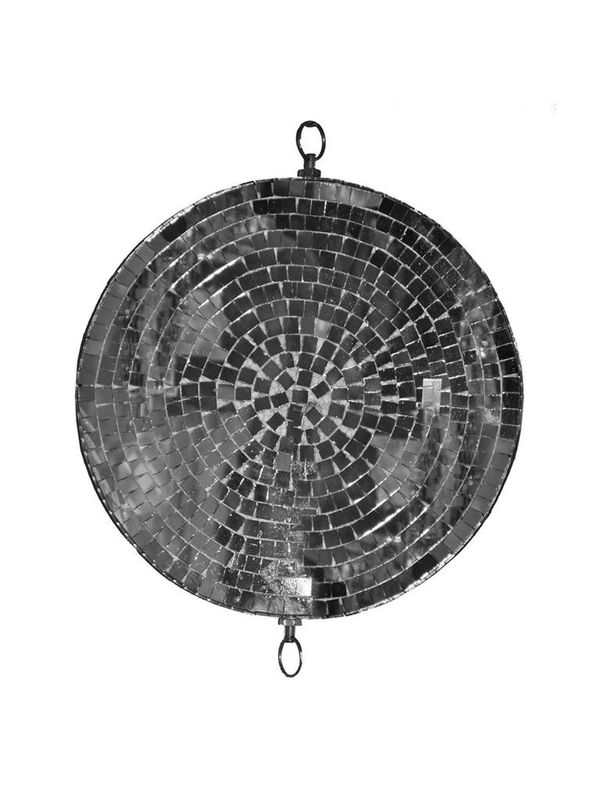 Spiegelbal disc 30cm zilver