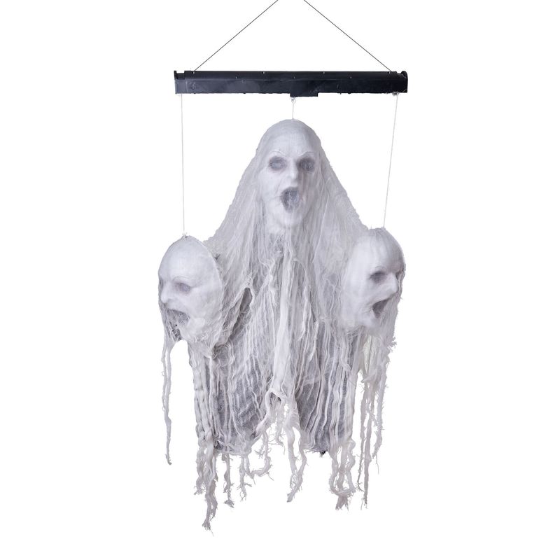 3 Schwebende Köpfe mit Licht, Ton und Bewegung