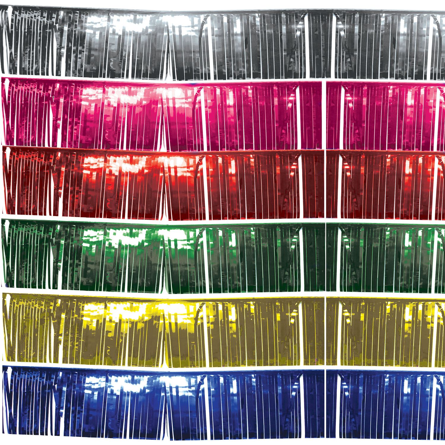 Foliengirlande Metallic 6 Farben 25cm Foliengirlande Metallic 6 Farben 25cm