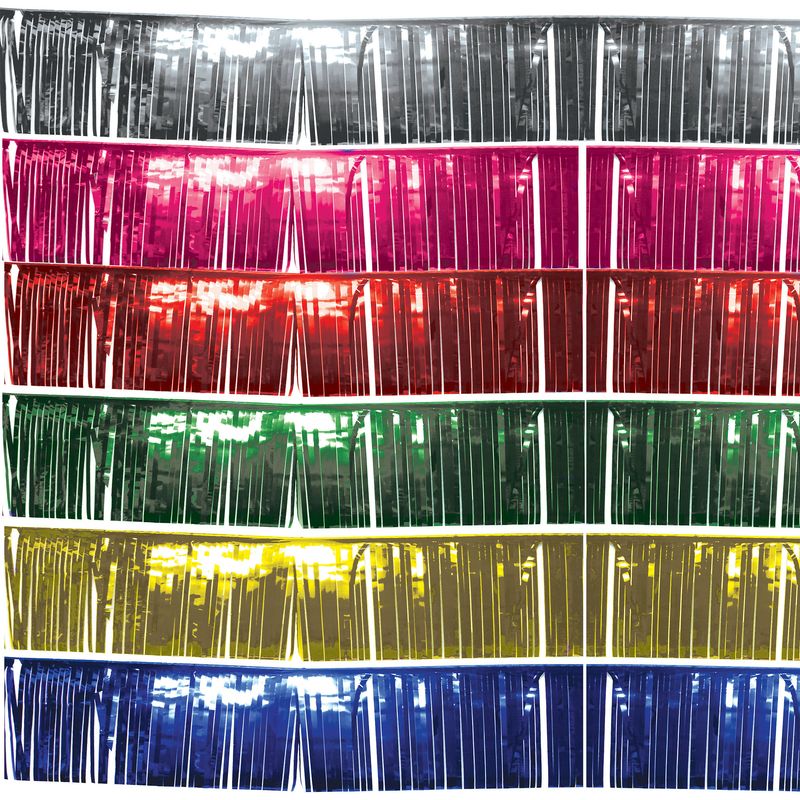 Foliegordijn Metalic 6 kleuren 25cm