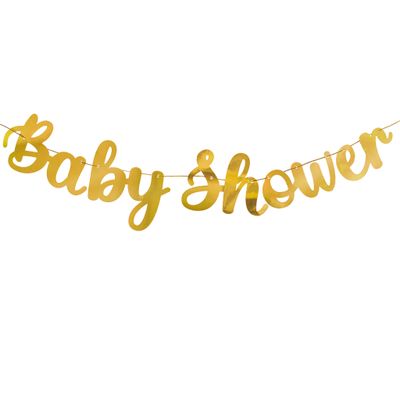 Girlande Baby Shower 360cm gold
