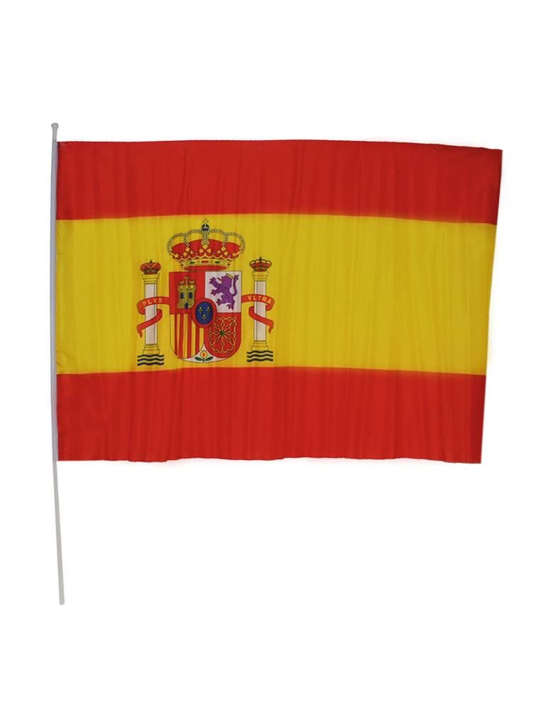 Flagge 90 x 60cm auf Stange Spanien