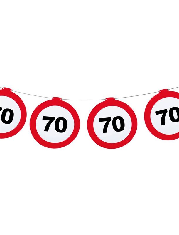 Girlande Traffic 70 Jahre 12 m
