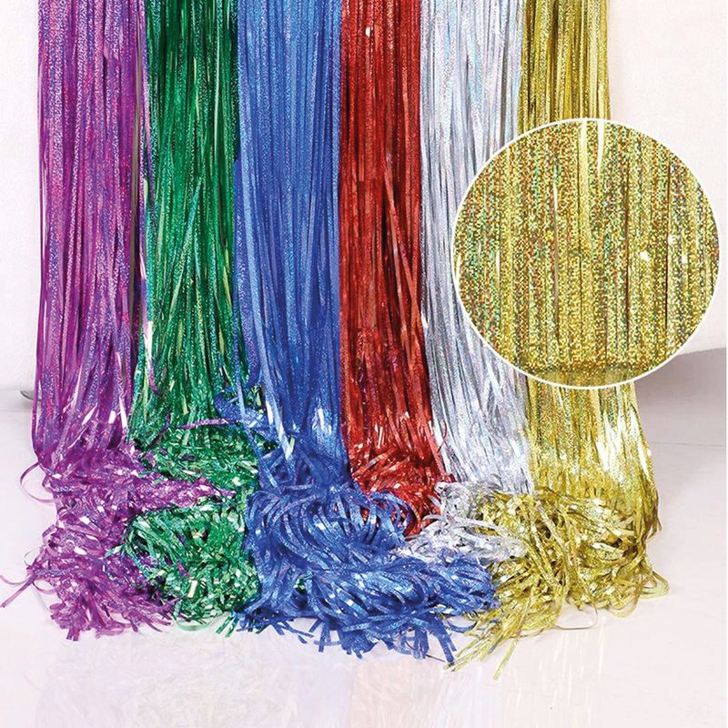 Foliegordijn Metallic 6 kleuren