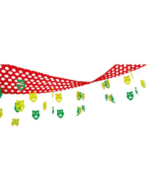 Hängedekoration rot gelb grün